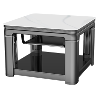 富炬升降电暖桌正方形取暖桌电暖茶几电暖炉电烤桌烤火炉取暖器家用电烤火桌子电炉 超凡灰面隐形电磁炉80