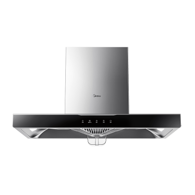 美的(Midea) 家用厨房抽油烟机19立方大吸力欧式顶吸排烟机智感干洗触屏易操作吸油烟机T33A
