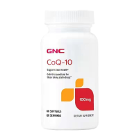 GNC健安喜辅酶Q10软胶囊高含量100mg60粒中老年上班族保护心脏