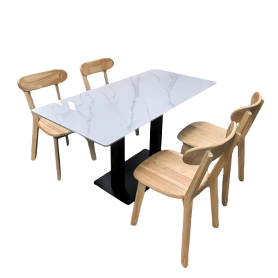 鑫龙都餐桌椅一桌四椅1.4米套