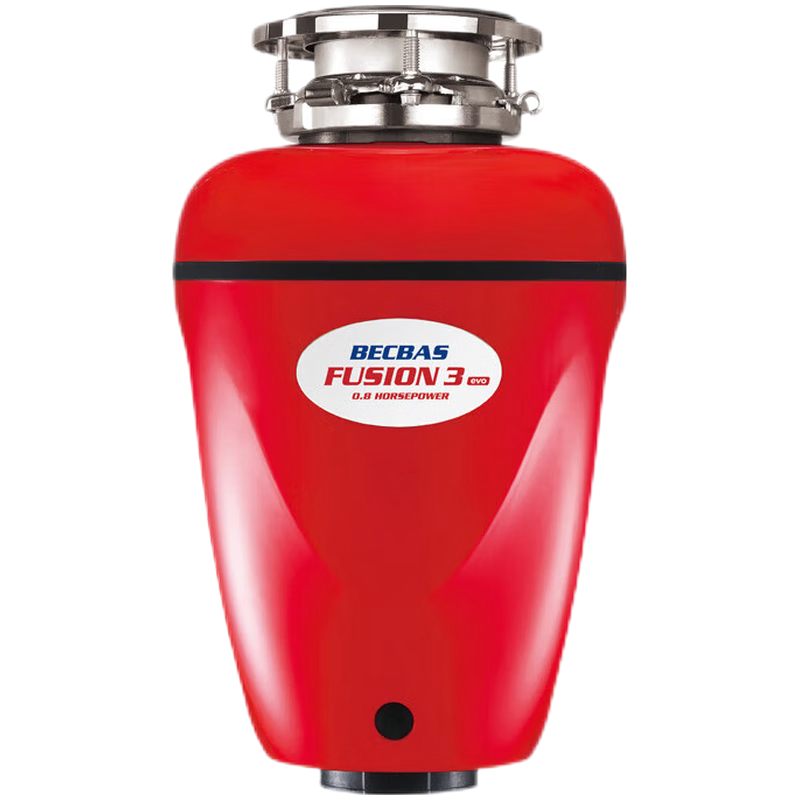 贝克巴斯(BECBAS) F3evo 厨余垃圾处理器厨余粉碎机 五重隔音 自动反转 自动关机 无线开关 可接洗碗机