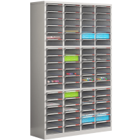 亿洛莱 无门文件柜 72抽 台