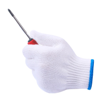 需耀 800g棉纱手套 白色 双