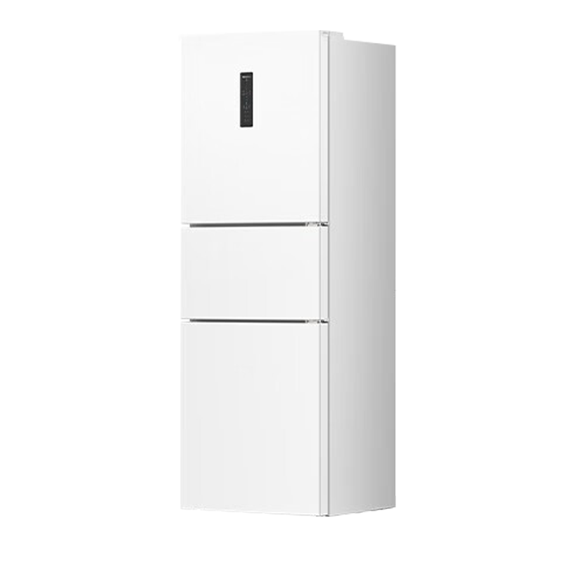 海尔(Haier)三开门冰箱215升肤感系列三开门多门节能省电小户型迷你电冰箱家用宿舍 BCD-215LHC300NX