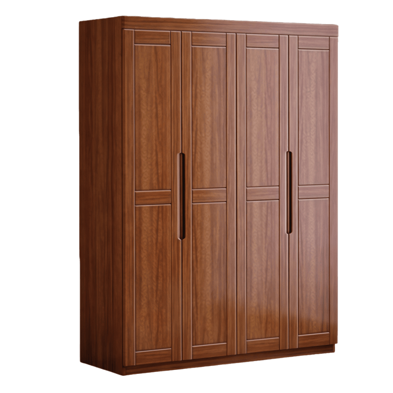 豫龙都胡桃木衣柜四门个