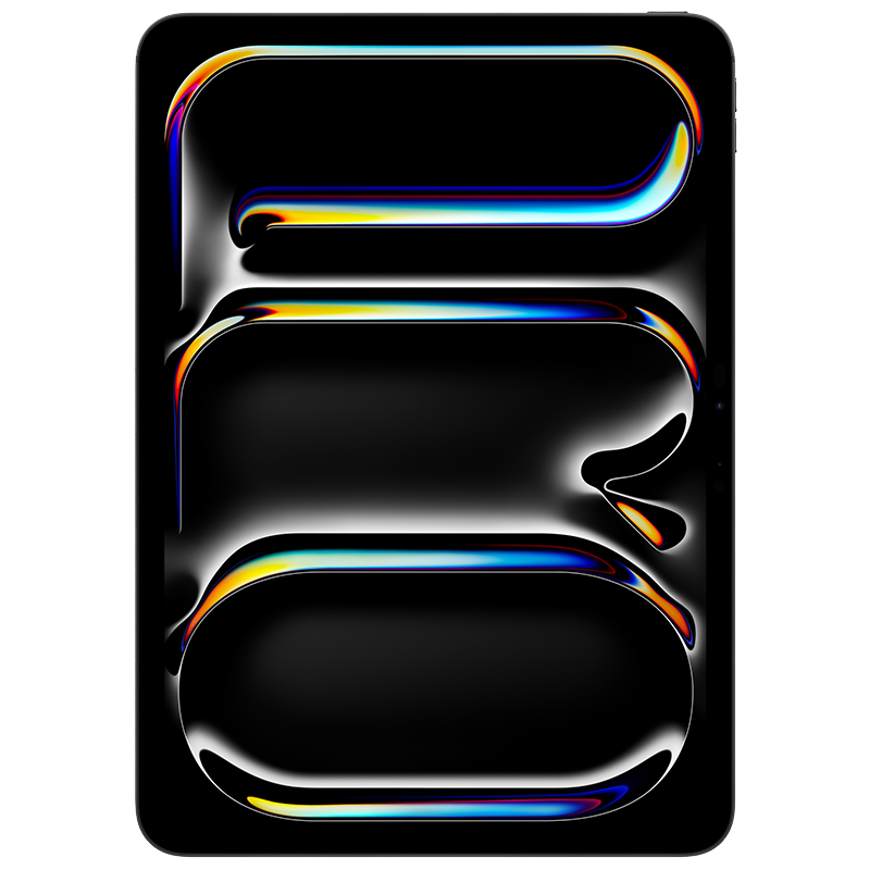 2025款 iPad Pro 平板电脑 11英寸 无线局域网机型 256GB 配标准玻璃面板 深空黑色