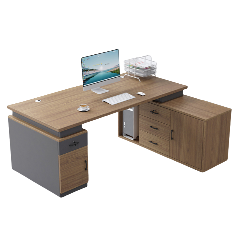 伟樽办公桌带侧柜180*80*75cm套