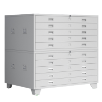 智叶舟图纸文件柜10抽130*93*120cm台