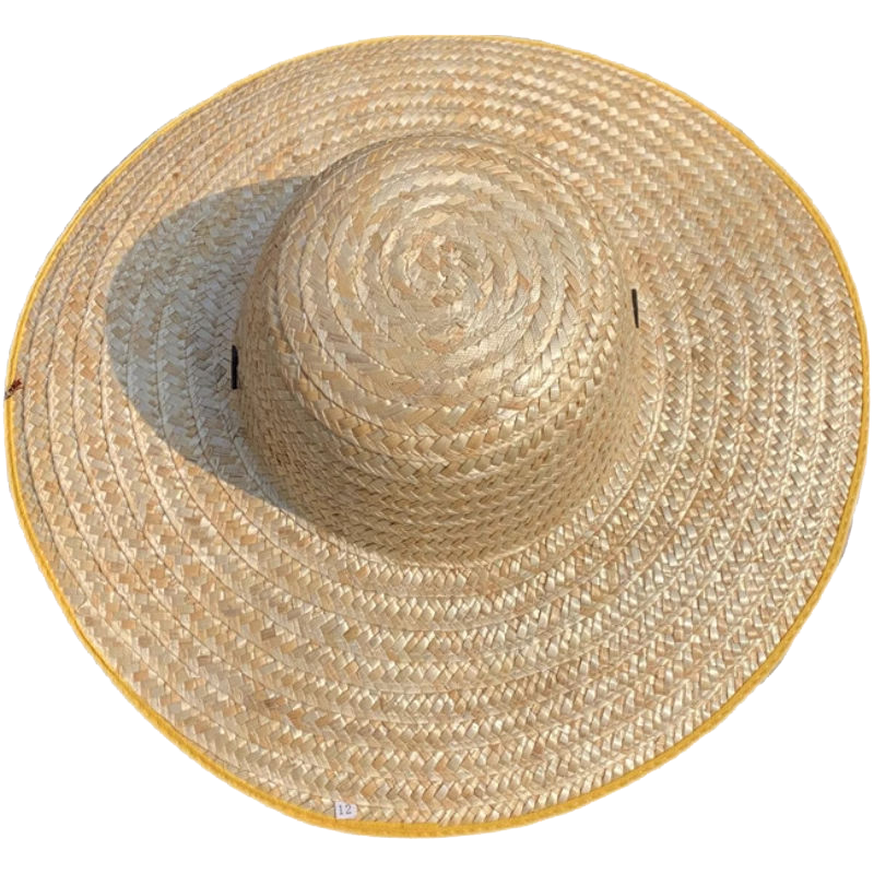 需耀 编织草帽 45cm包边 顶