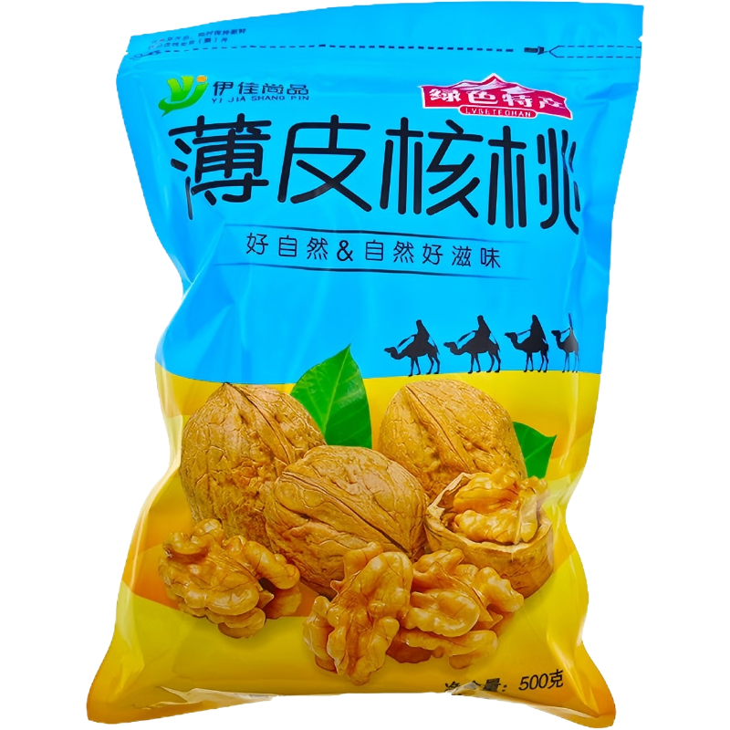 伊佳尚品 薄皮核桃 原味 500g