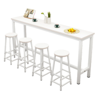 烁恒吧台桌椅2.4m+6椅套