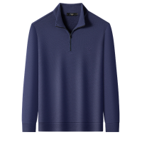 鳄鱼恤CROCODILE 半拉链衫男长袖T恤男装上衣商务休闲POLO衫男