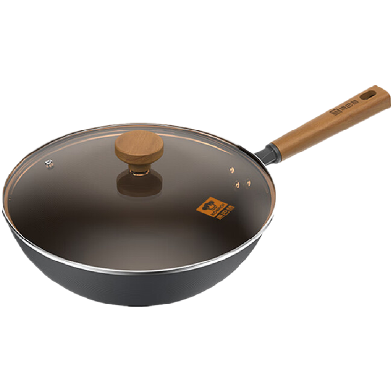 康巴赫(KBH)无涂层深氮炒锅 铲子组合套装LPB-C32S 无涂层深氮炒锅 32cm