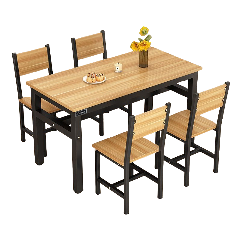 酷美智悦 一桌四椅餐桌140*60*75cm KMJ-JZ524 套