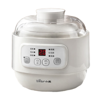 小熊(bear)多功能锅0.8L隔水电炖锅家用全自动宝宝煮粥锅BB煲汤锅陶瓷小电炖盅婴儿辅食锅 DDZ-A08Q6