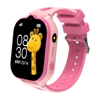 创维Skyworth智能儿童电话手表4G全网通视频通话插卡语音微聊大屏定位拍照防水支付 粉色