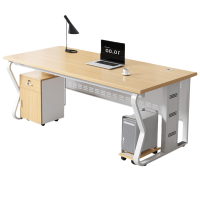 豫龙都办公桌+柜1.8米套