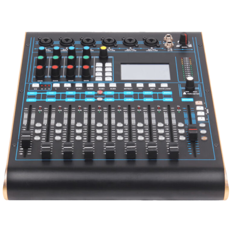 润普Runpu RP-STV12 国产化全数字专业调音台12路内置声卡带电脑远程控制功能触摸屏支持多轨录音