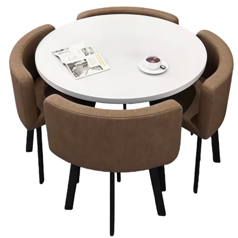 荺炬洽谈桌一桌四椅80cm套