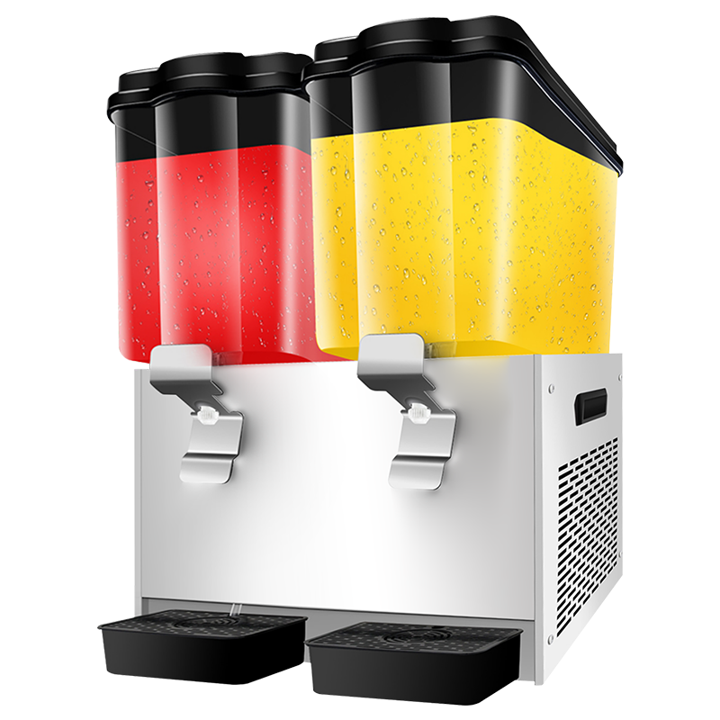 意黛斯YIDAISI全自动饮料机商用冷热双温自助餐果汁机现调双缸冷饮机酒店火锅店奶茶店 两缸40L冷热双温