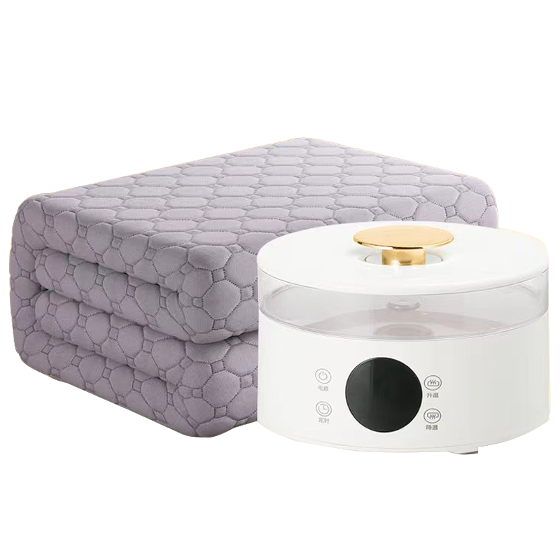 荣事达水暖毯水暖电褥子双人电热毯单人电热毯水循环加热水床垫加热垫RS-TH3509D米白+金H5-2.0