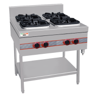 意黛斯(YIDAISI) 商用燃气四头六头八头煲仔炉 立式四眼煲仔炉 工程款304材质YDS-3GCBZL4T天然气