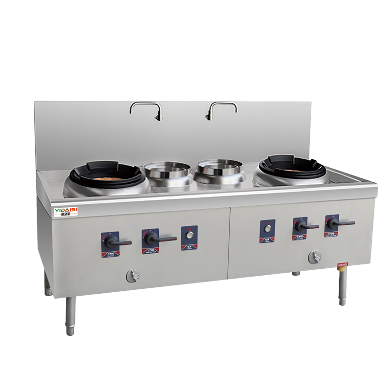 意黛斯 商用燃气大锅灶 猛火灶商用单位学校食堂电磁猛火大炒锅饭店酒店 双头双尾 YDS-JDSSW20Y液化气食