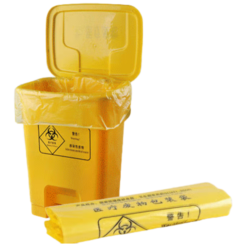 千苏垃圾袋黄色加厚背心式双面4丝80*90cm 100只/包QS-LYB8090