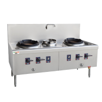 意黛斯 商用燃气大锅灶 猛火灶商用单位学校食堂电磁猛火大炒锅饭店酒店 双头单尾 YDS-JDSW15T天然气