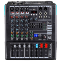 润普Runpu RP-TY4-G200W专业调音台功放一体机4路调音台200W大功率功放多功能MP3播放器带录音功能QY