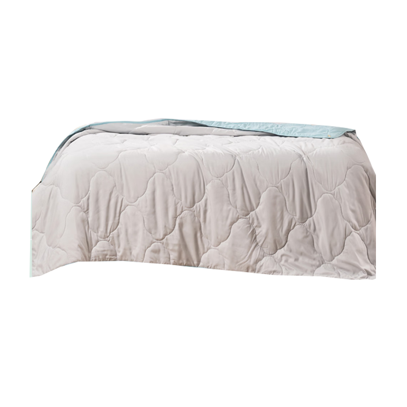 富安娜夏季薄被空调被净柔夏被 兰语·灰 小号152*210cm