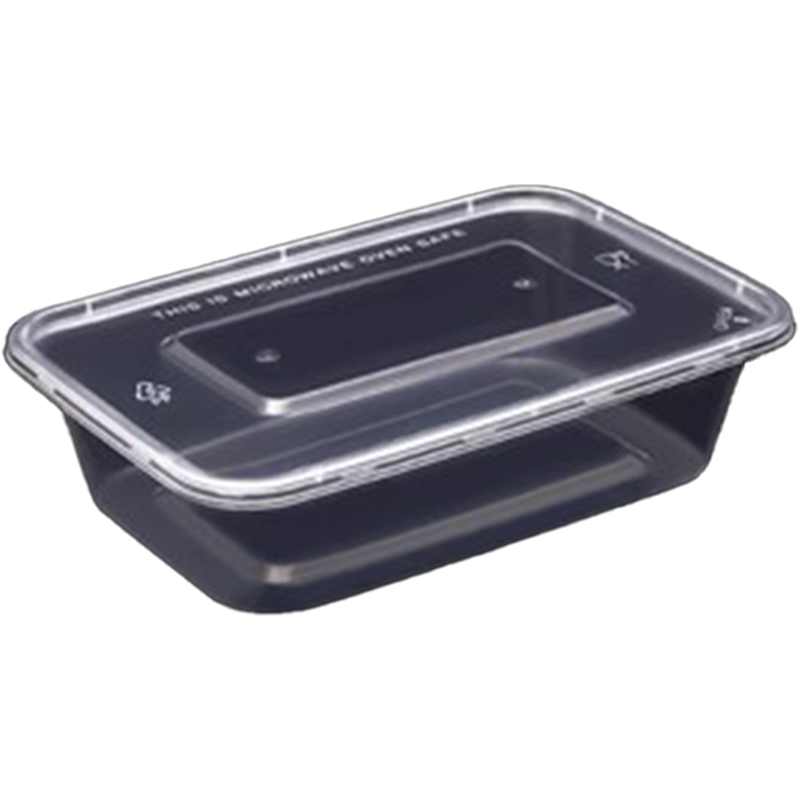 珂美芙 加厚一次性饭盒 650ml方盒 个