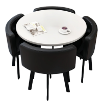 荺炬会客桌一桌4椅90cm 套