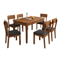 静科餐桌160*80*75cm+椅子6把套