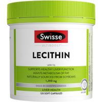 Swisse大豆卵磷脂胶囊120粒/瓶装 澳洲原装进口 膳食营养补充剂 鱼油好搭档