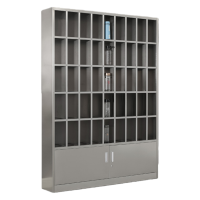 智叶舟不锈钢水杯柜45格132*25*180cm台