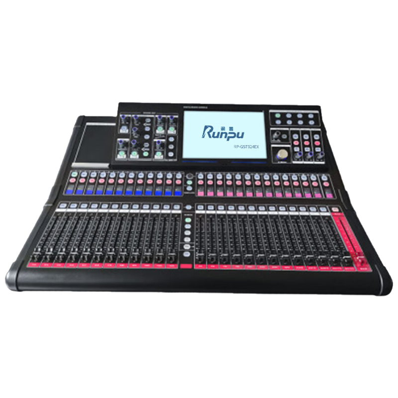 润普Runpu RP-GST924EX国产化专业数字调音台工程升级款支持Dante扩展多轨录音24路数字调音台QY