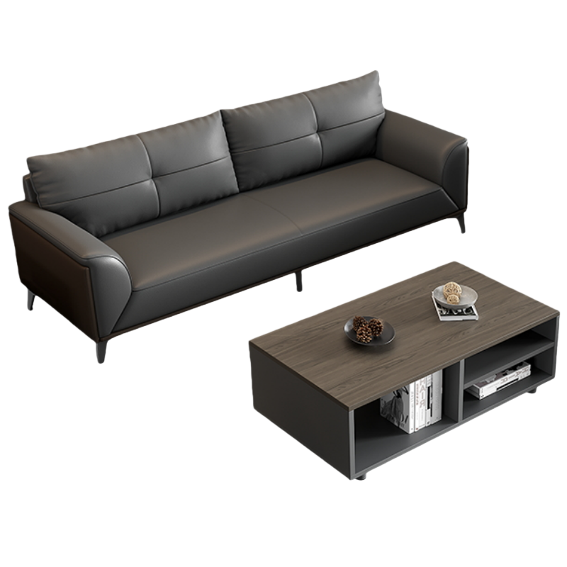 铭思达办公室沙发三人位+长几套