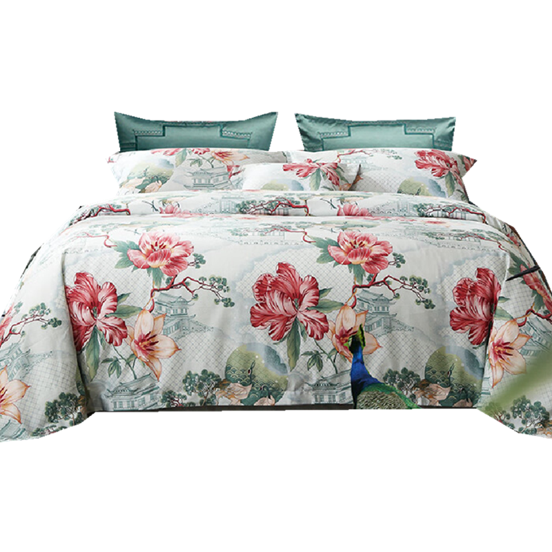 富安娜(FUANNA) 纯棉四件套/诺微花妍203*229cm