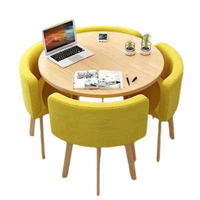 荺炬小圆桌 一桌4椅80cm套