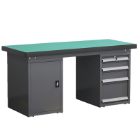 铭思达钳工操作台1.5米四抽一门张