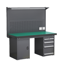 铭思达钳工操作台1.8米四抽一门张