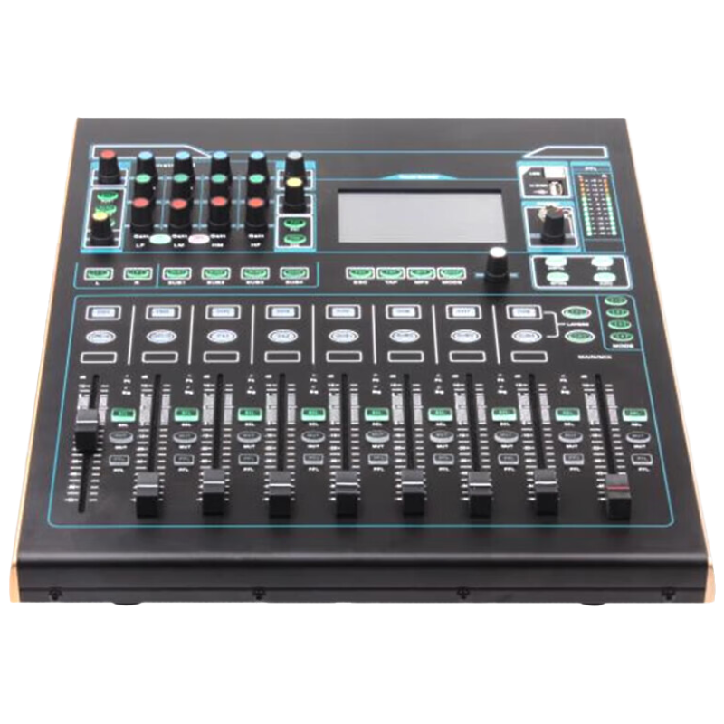 润普Runpu 国产化全数字专业调音台16路内置声卡带电脑远程控制功能触摸屏支持多轨录音脚踏开关RP-STV16