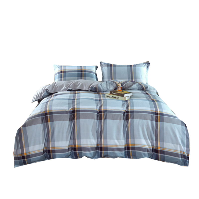 雅鹿 YLT2200生态长棉绒四件套 皮尔斯灰/碧玉佳人