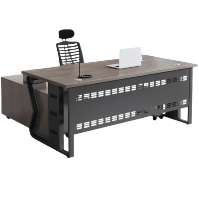 豫龙都员工办公桌椅+侧柜1.2米套