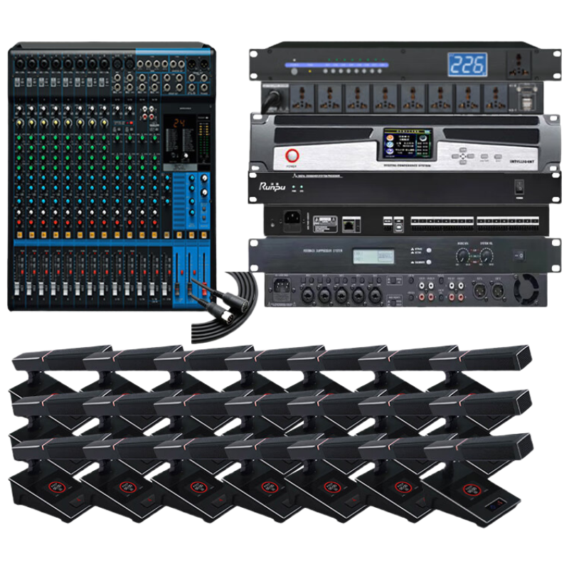 润普Runpu会议室音频系统套装 会议扩声解决方案 RP-FDFT9800TZ-ZC