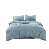 雅鹿 YLT2602 水洗棉四件套 奶油蓝/梦露粉