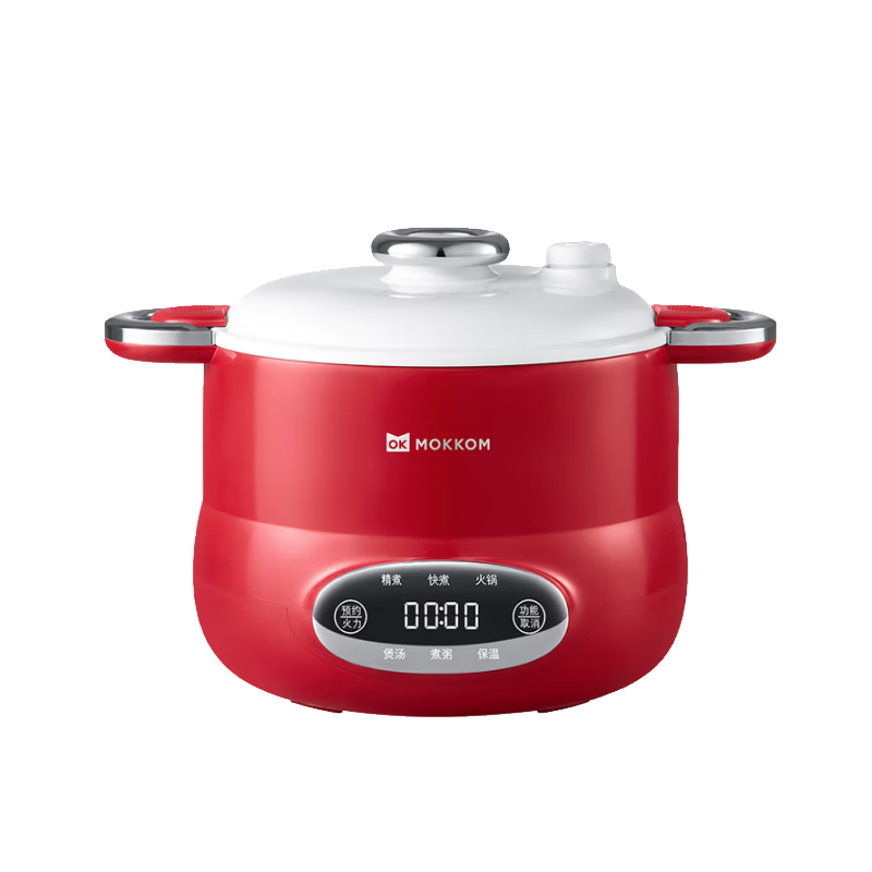 磨客多功能微压电饭煲红色MK-372R 2.5L