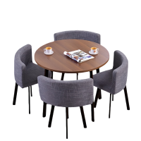 荺炬洽谈桌1桌四椅90cm套