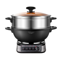 荣事达(Royalstar)电炒锅 家用铸铁多功能电热锅电铸铁锅炒锅多用途锅 电蒸锅[带定时]RDG-ZH36TC6D